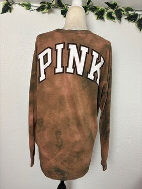 1642  Pink Victoria's Secret Imperfect & Flawed Longsleeve Shirt. Sz L